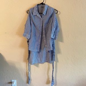 Woman’s striped shirt